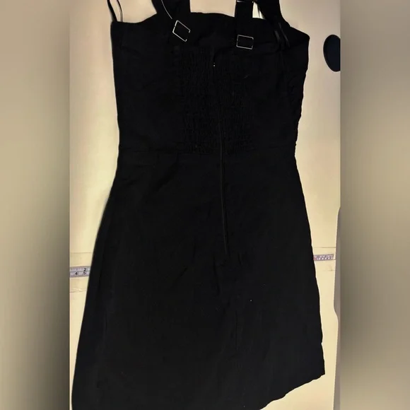 NWT Abercrombie & Fitch Black Mini Dress with Adjustable Straps - Picture 2 of 5